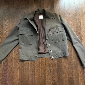 CELINE 100% COTTON JACKET SIZE 42 ** Made in France and very gently worn